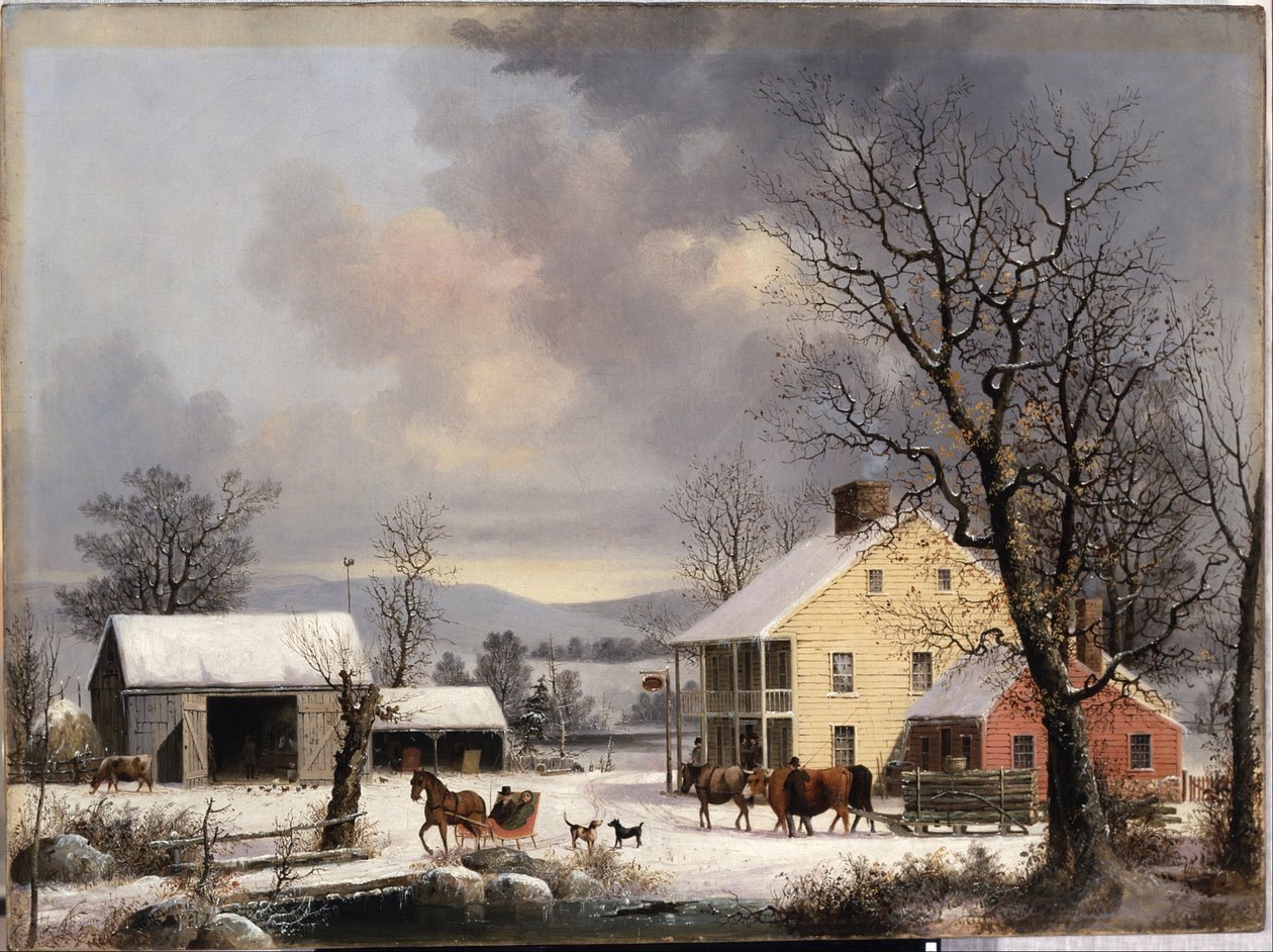 Vinter på landet av George Henry Durrie