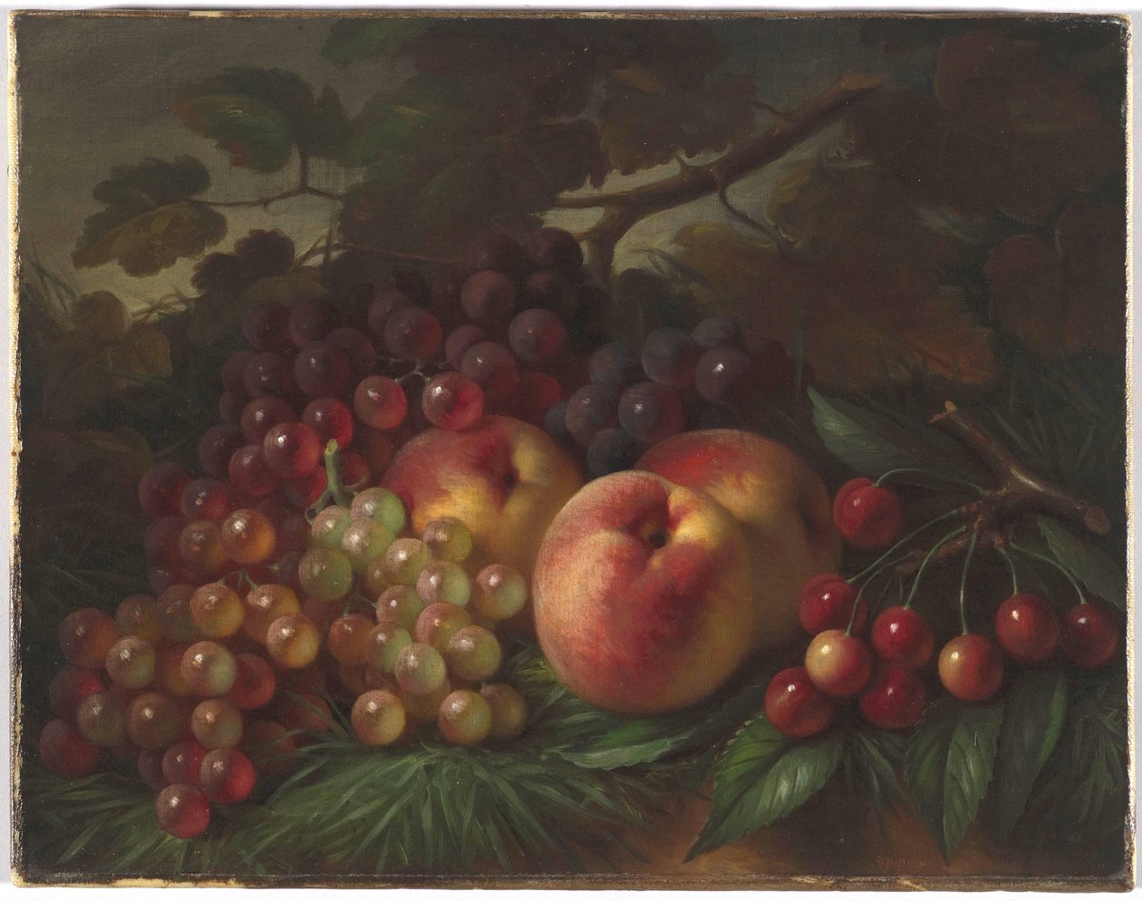 Persikor, vindruvor och körsbär av George Henry Hall