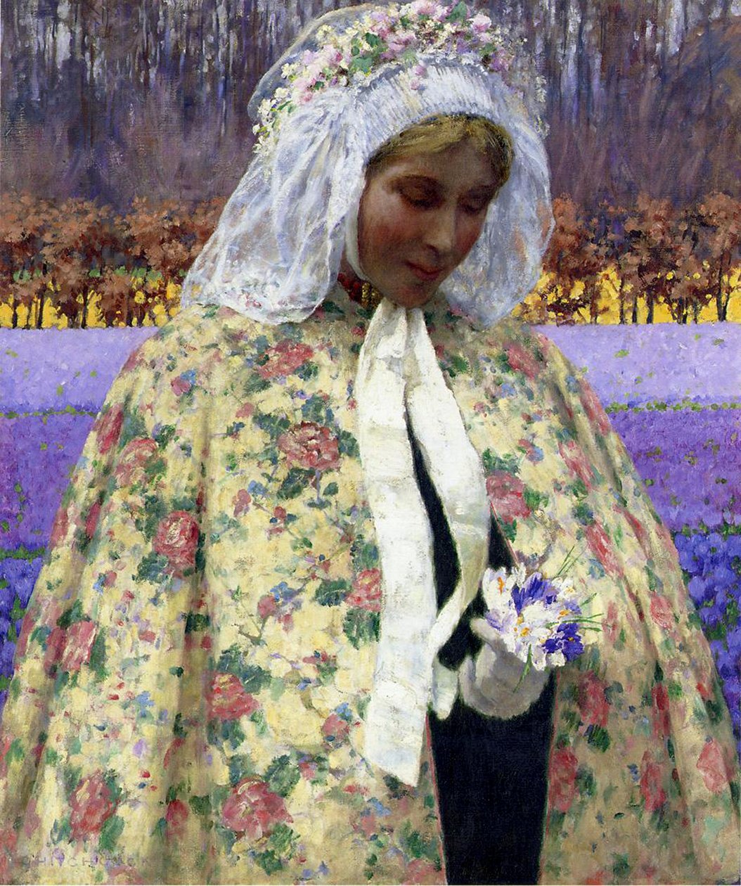 Påsk, en brud i Brabant, ca 1904 av George Hitchcock
