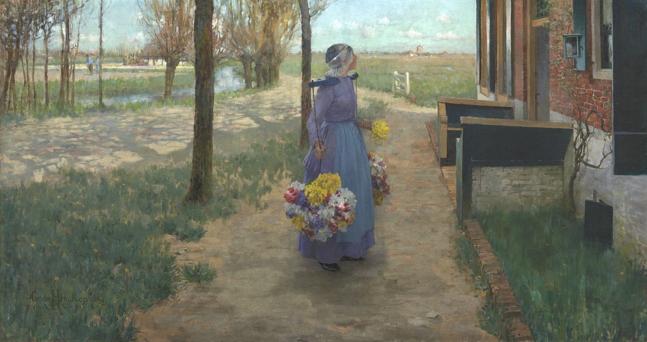 Blomsterflicka i Holland, 1887 av George Hitchcock