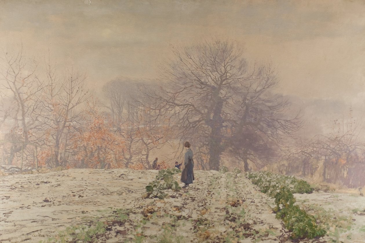 Vintermorgon (olja på duk) av George Houston