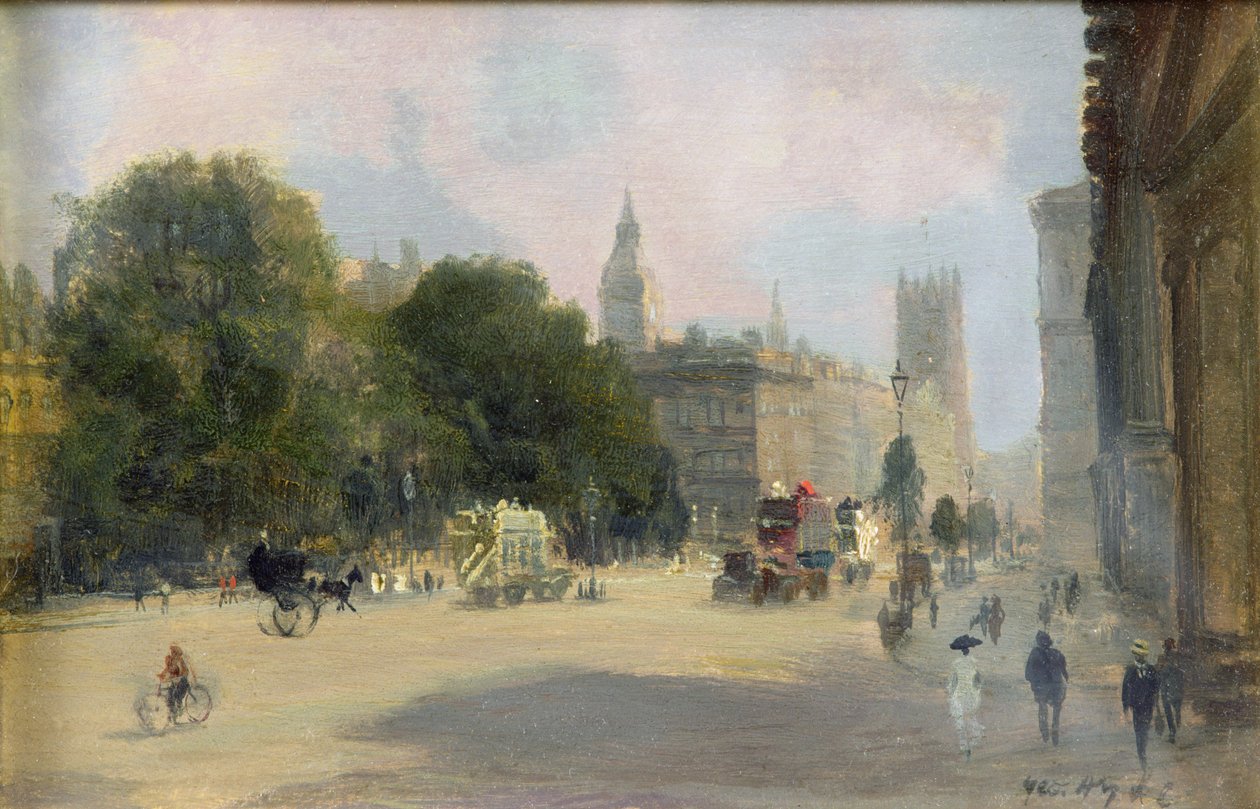 Tidig eftermiddag, Whitehall, London av George Hyde Pownall