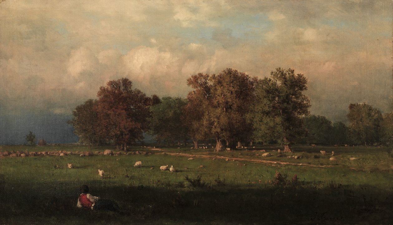Durham, Connecticut av George Inness