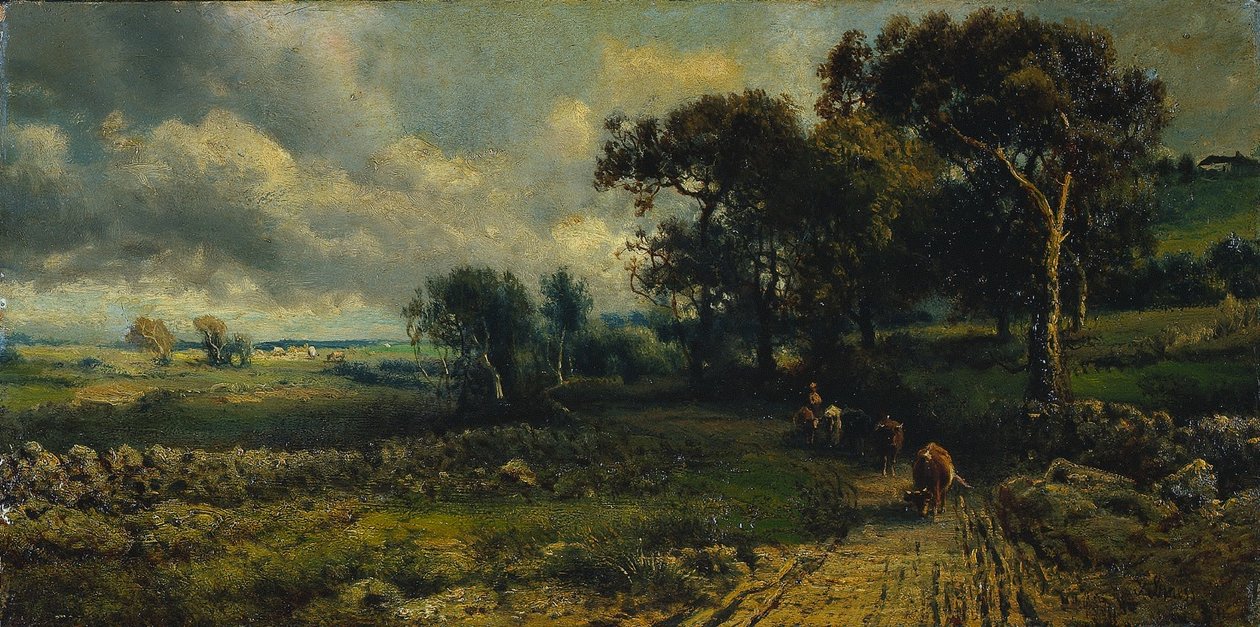 Fleecy Clouds, 1881. av George Inness