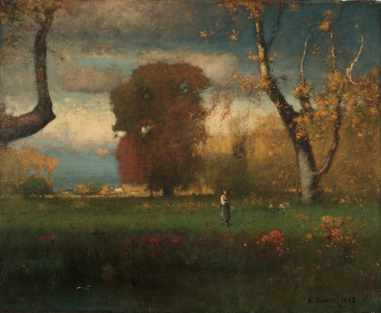 Landskap, 1888. av George Inness