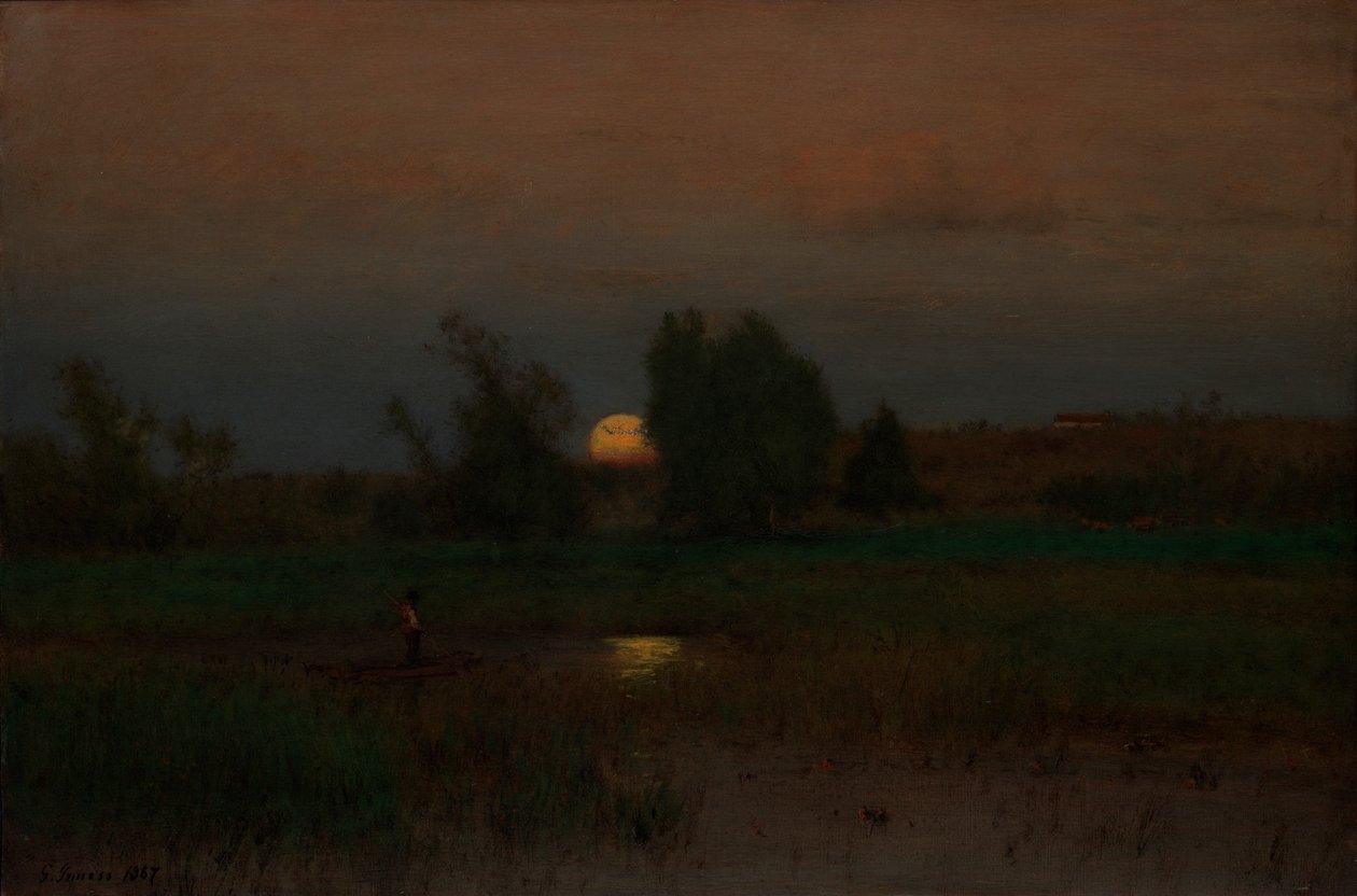 Månuppgång av George Inness