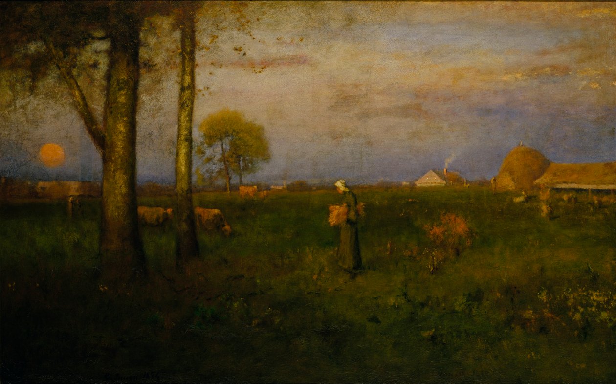 Solnedgången, 1884. av George Inness