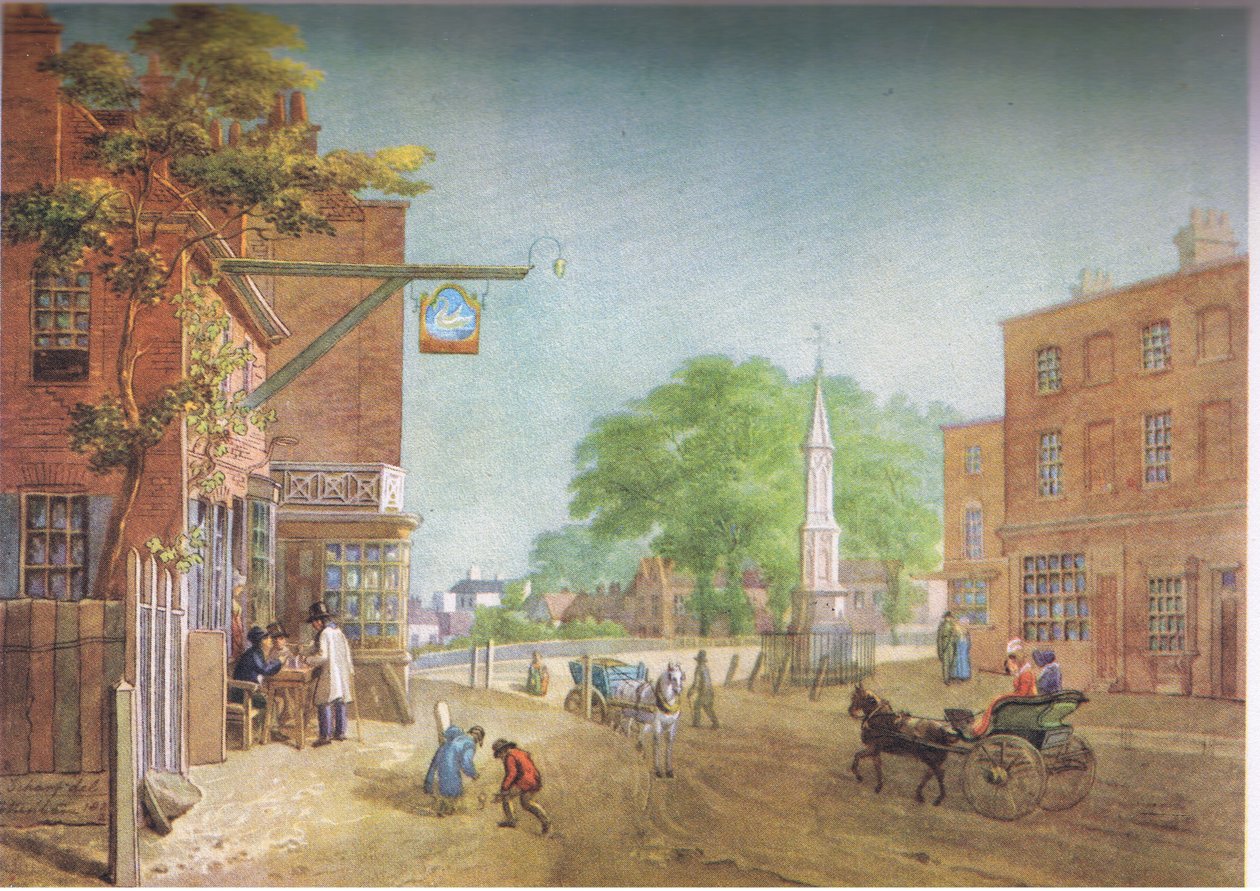 Tottenham Village 1822 av George Junior Scharf
