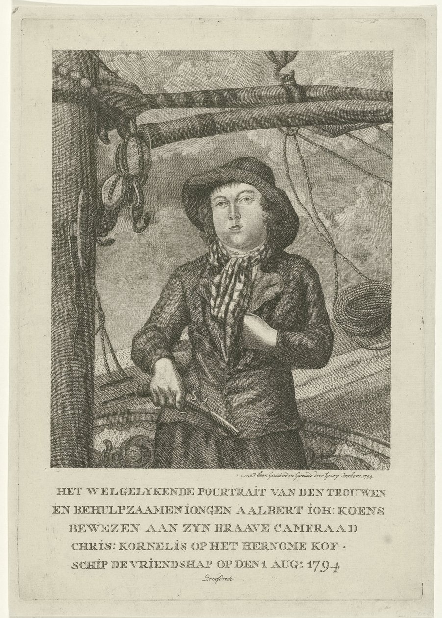 Porträtt av Aalbert Joh. Koens av George Kockers