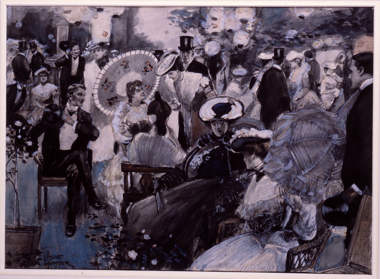 En trädgårdsfest av George Leslie Hunter