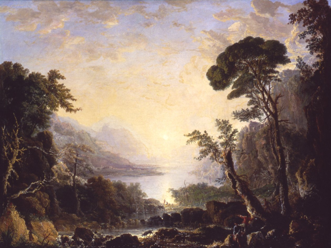 Komposition, italienskt landskap, 1846. av George Loring Brown
