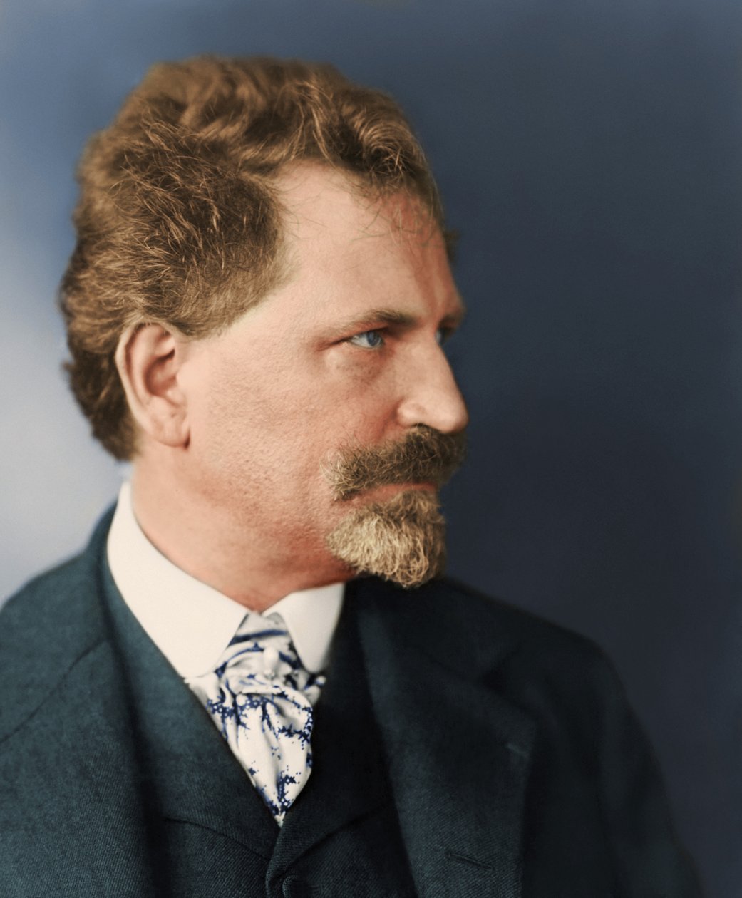 Porträtt av Alfons Mucha av Bartolome Esteban and studio Murillo