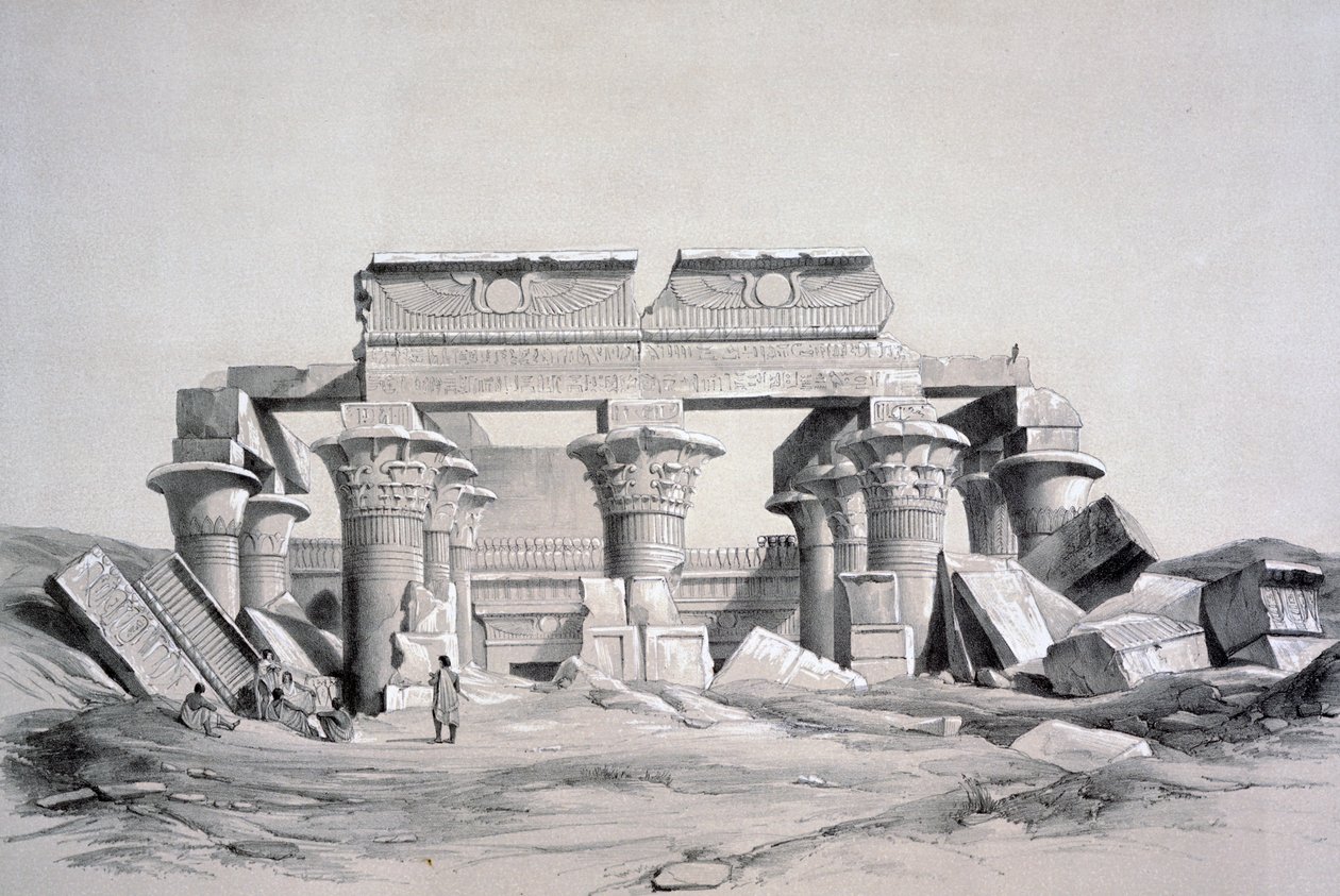 Koom-Ombos, Egypten, 1843 av George Moore