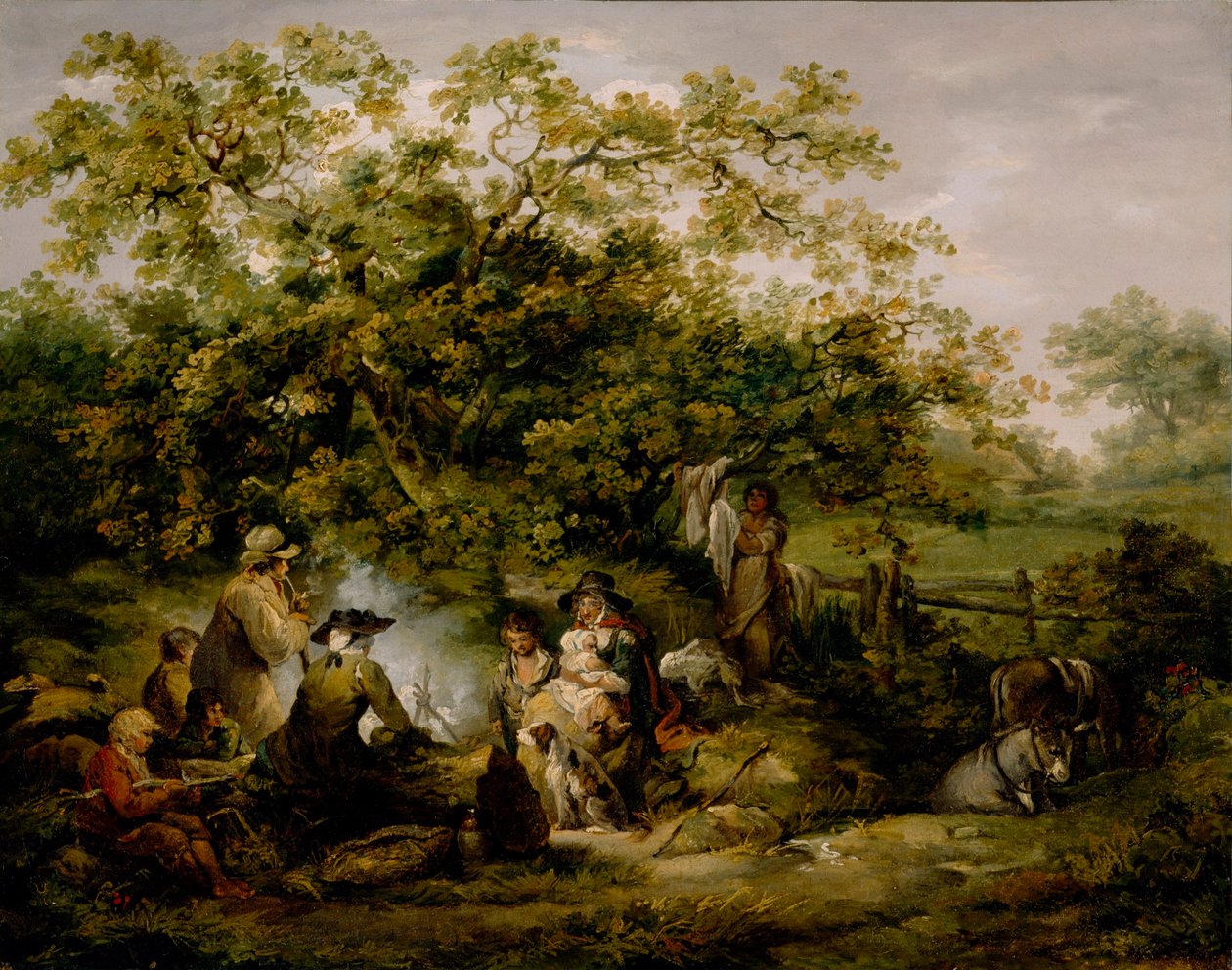 Läger för zigenare av George Morland