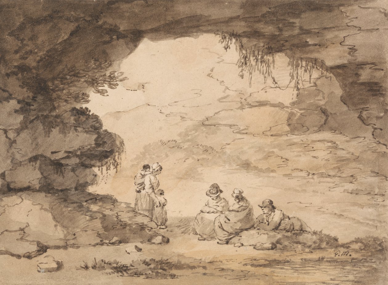 Bönder i en grotta av George Morland