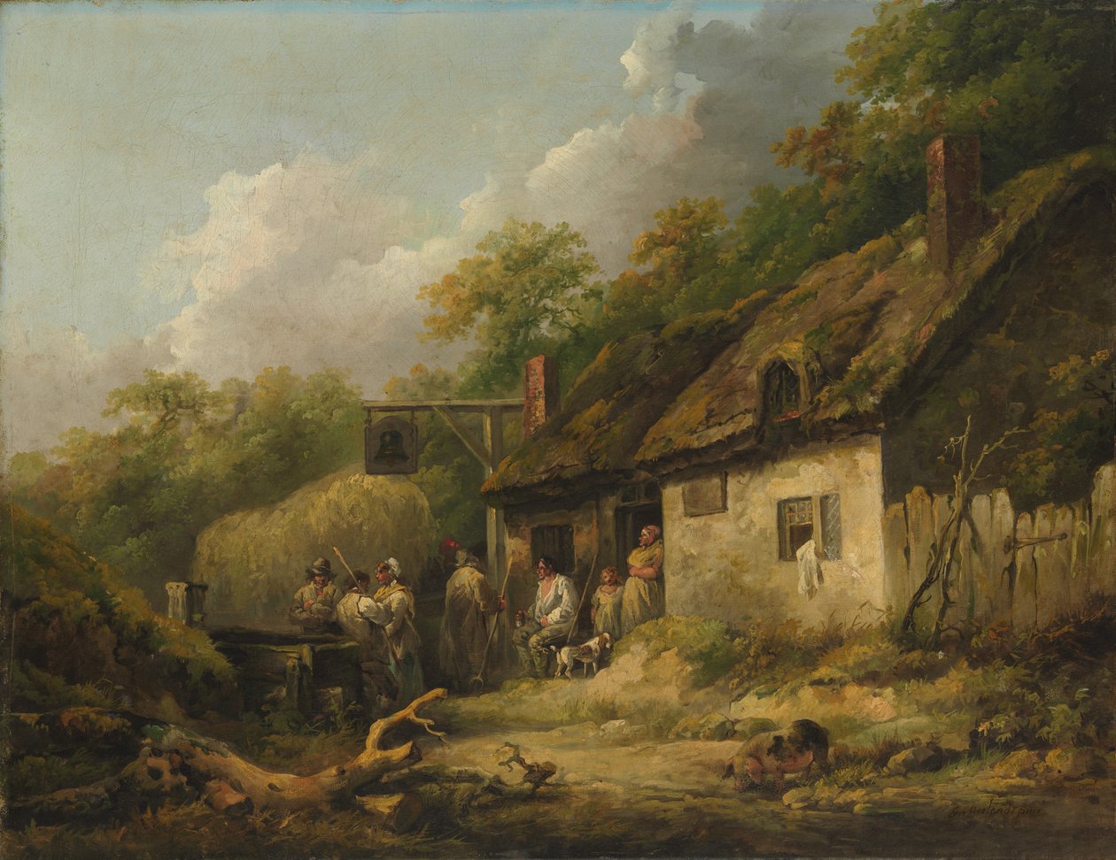 The Bell Inn, sent 1780-tal. av George Morland
