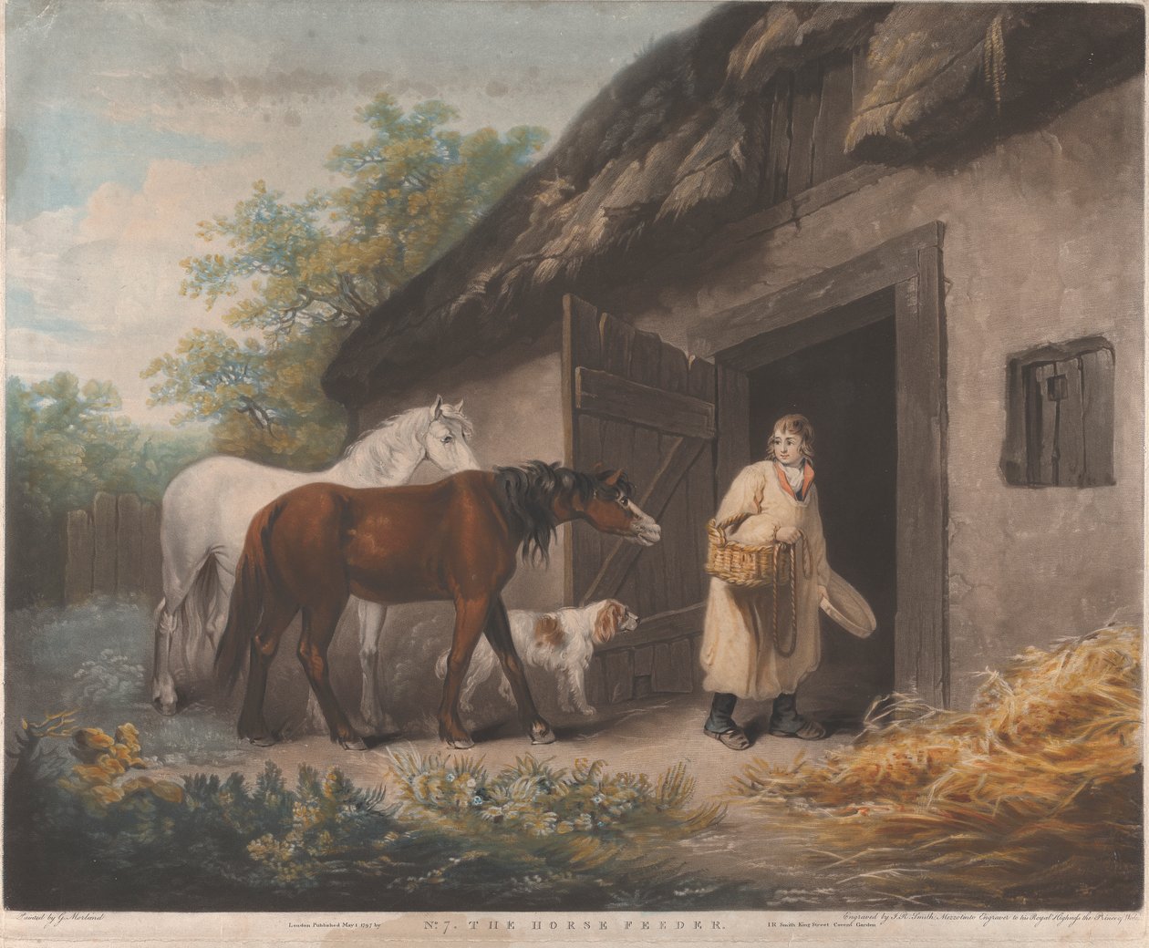 Hästmataren av George Morland