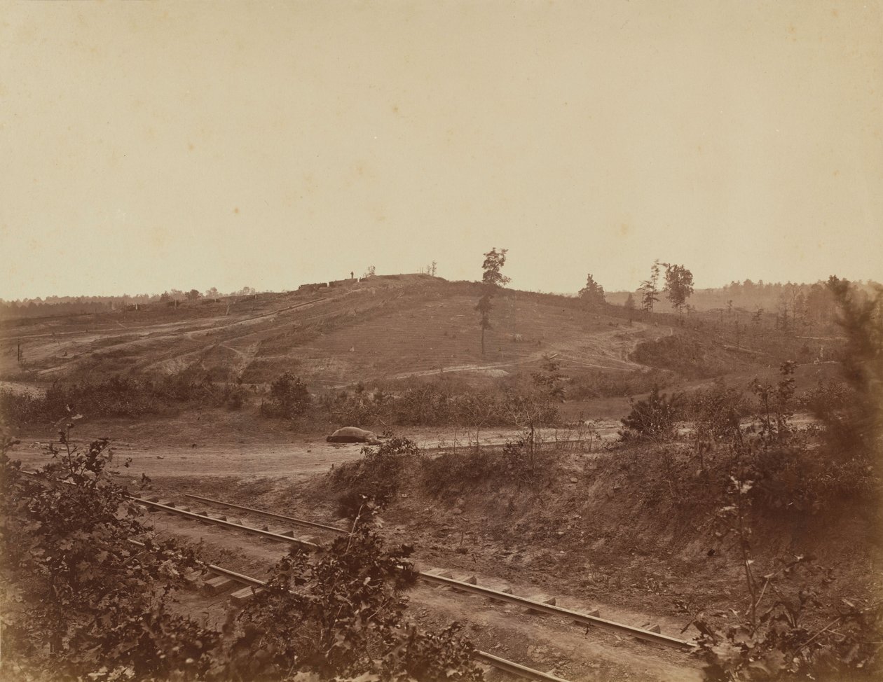 Slagfält i Atlanta,1864 (foto) av George N. Barnard