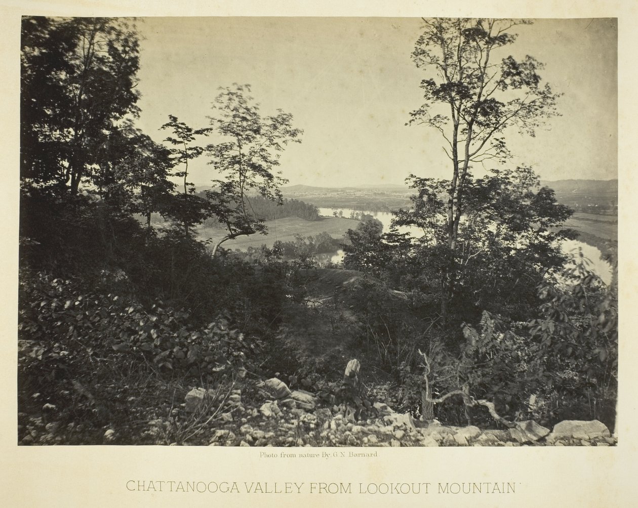 Chattanooga Valley från Lookout Mountain av George N. Barnard
