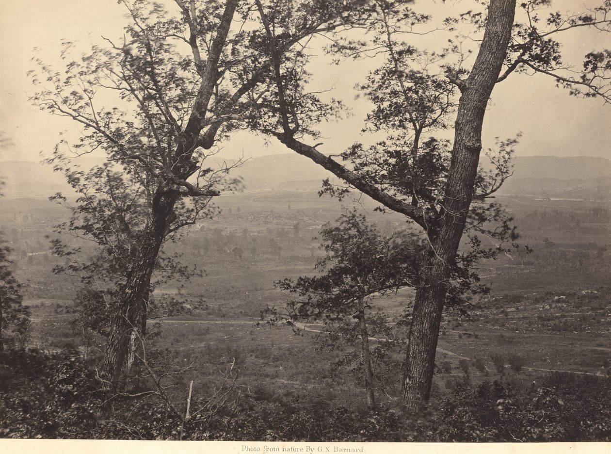 Orchard Knob från Mission Ridge av George N. Barnard