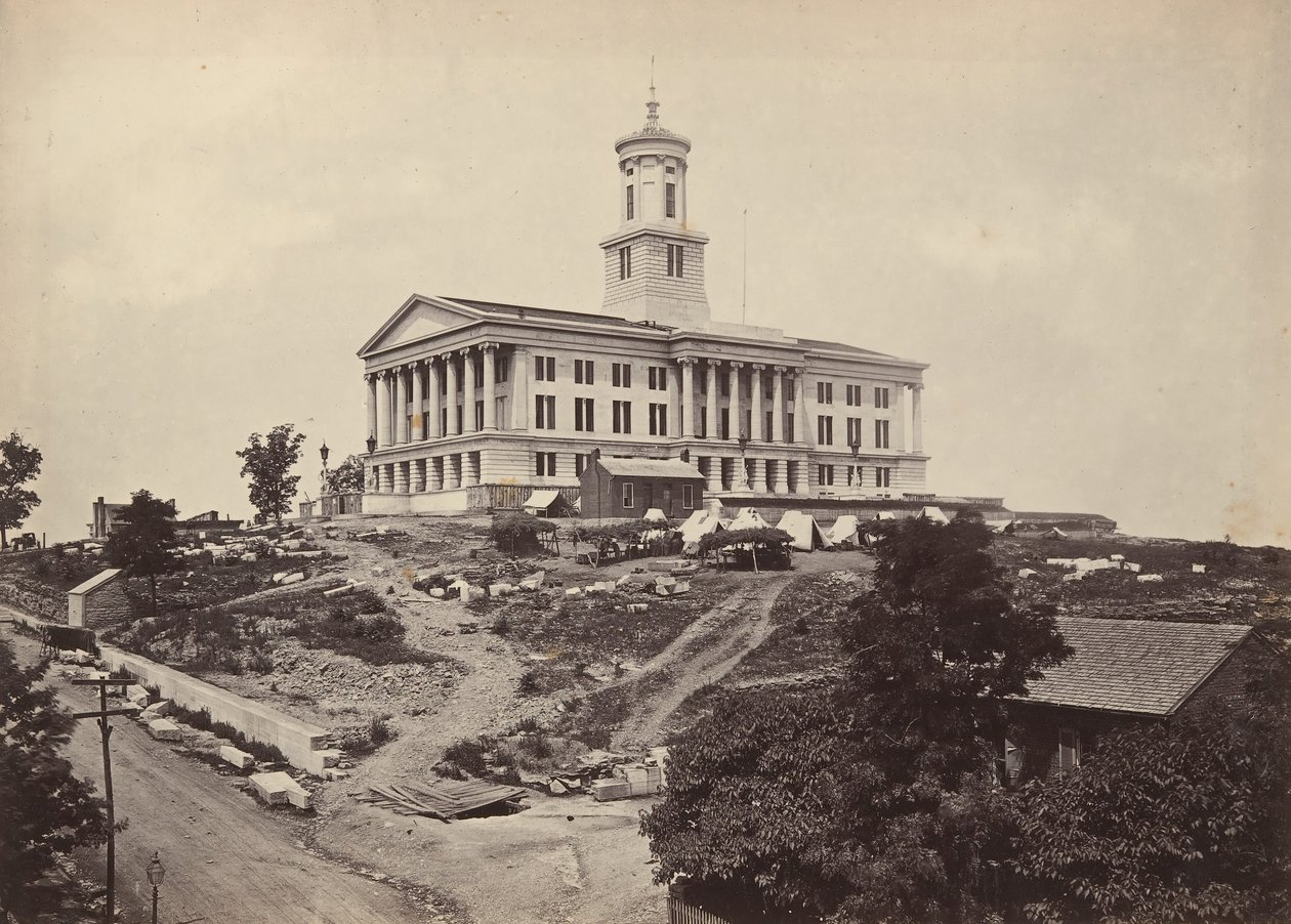 The Capitol, Nashville, Tennessee, 1860-talet. av George N. Barnard