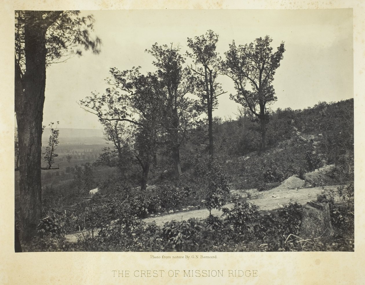 The Crest i Mission Ridge av George N. Barnard