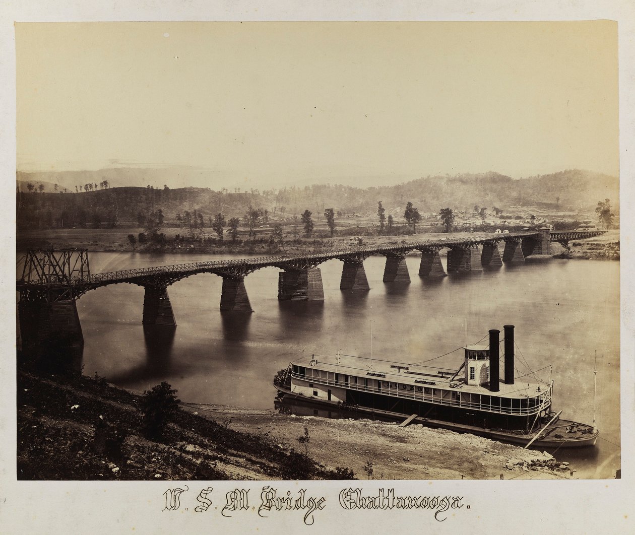 U.S.M.-bron, Chattanooga av George N. Barnard