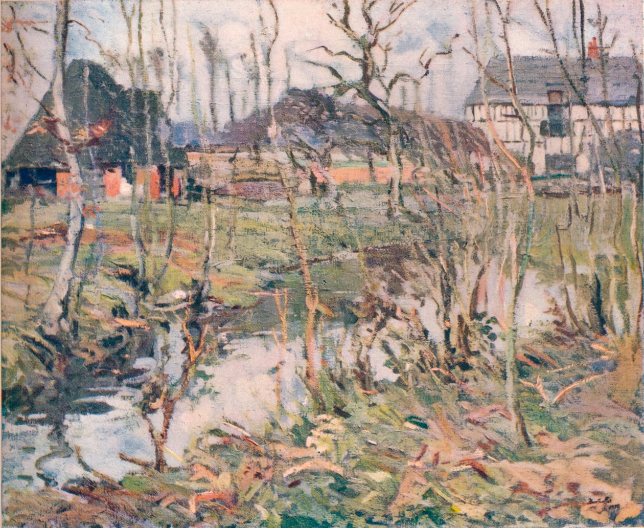 En gård i Normandie, c1911 av George Oberteuffer