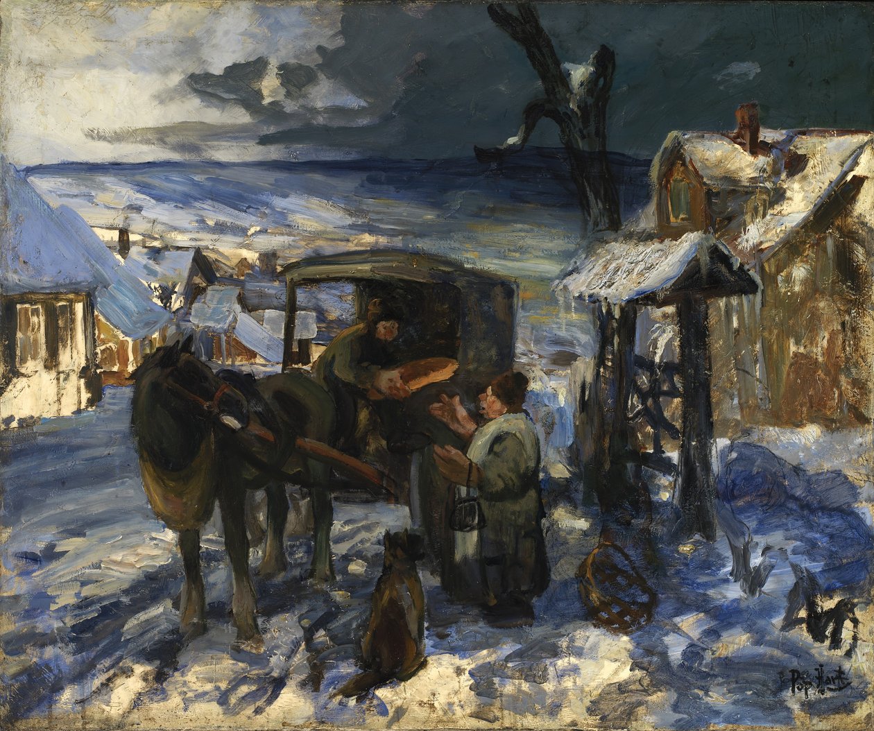 Village Scene av George Overbury Pop Hart