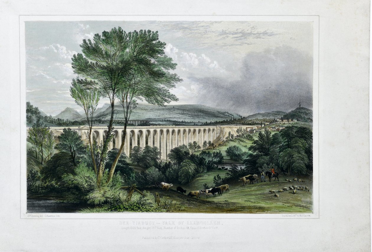 Dee Viaduct - Vale of Llangollen av George Pickering