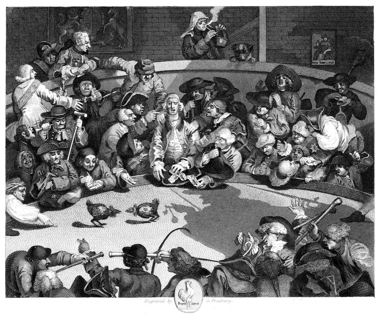 Cock Pit, c1840 av George Presbury