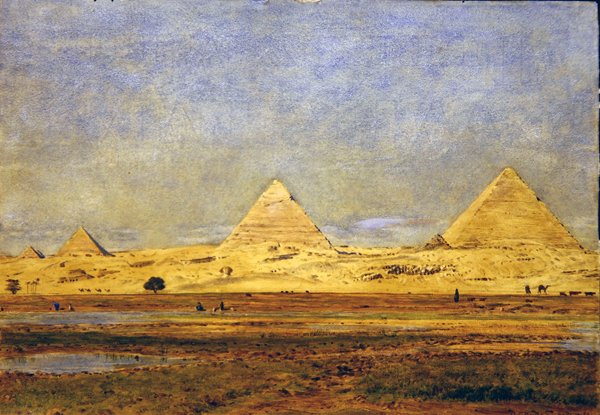 Pyramiderna och sfinxen i Giza av George Price Boyce