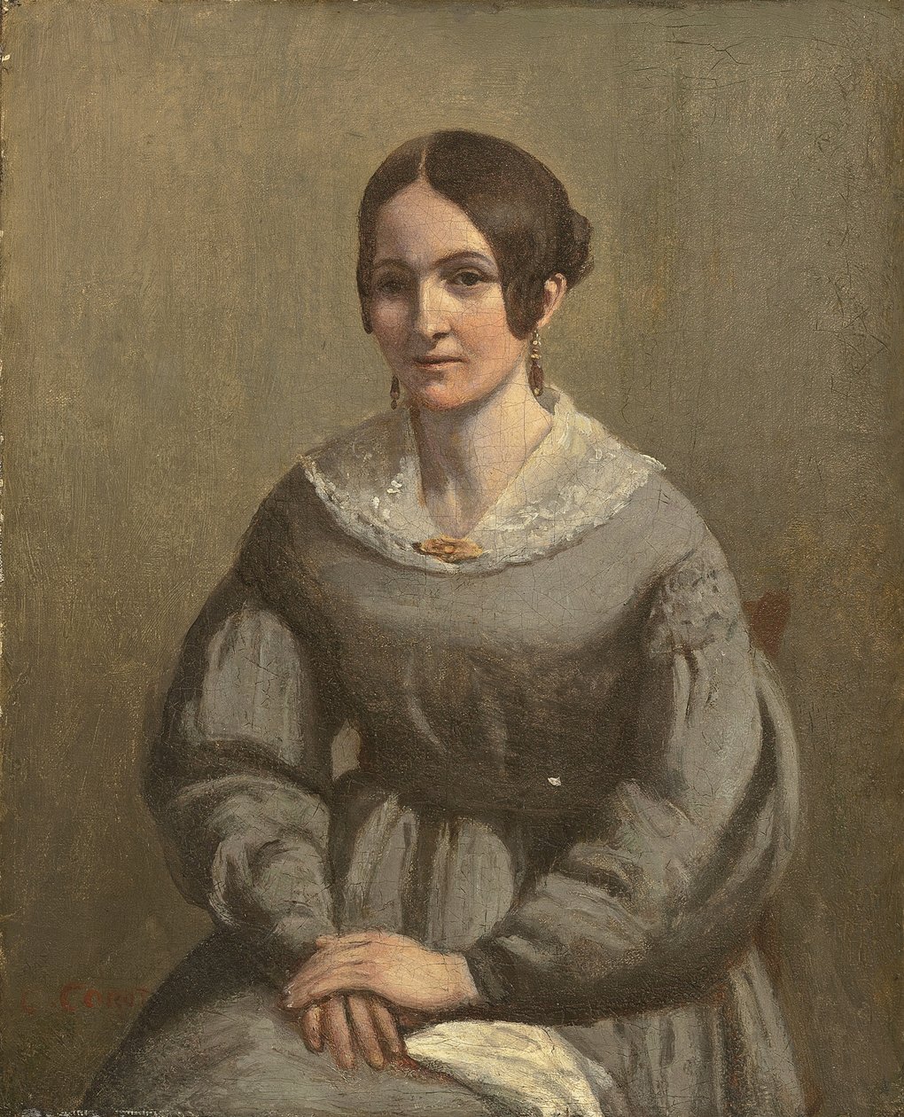 Porträtt av en ung kvinna, av George Richmond
