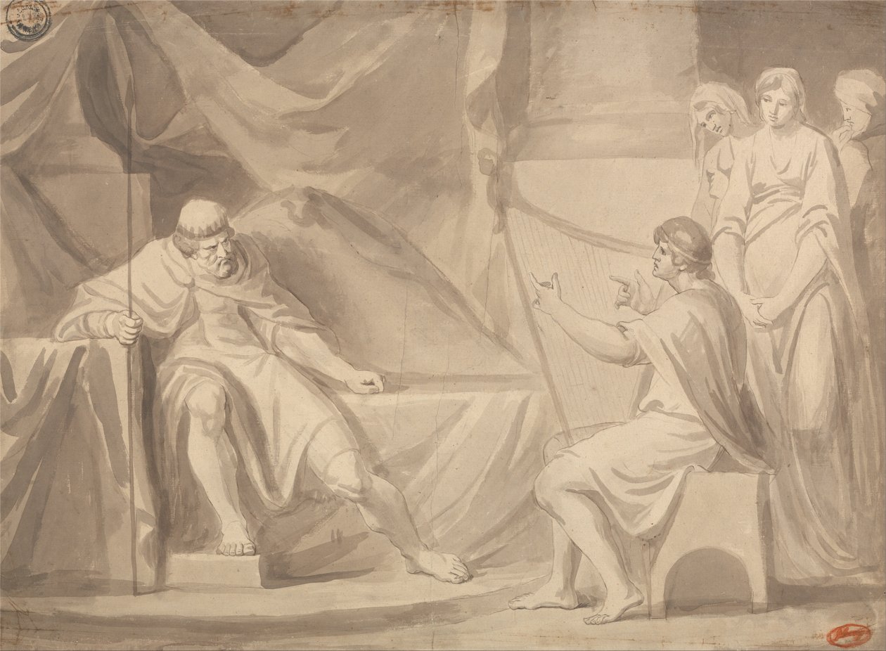David inför Saul av George Romney