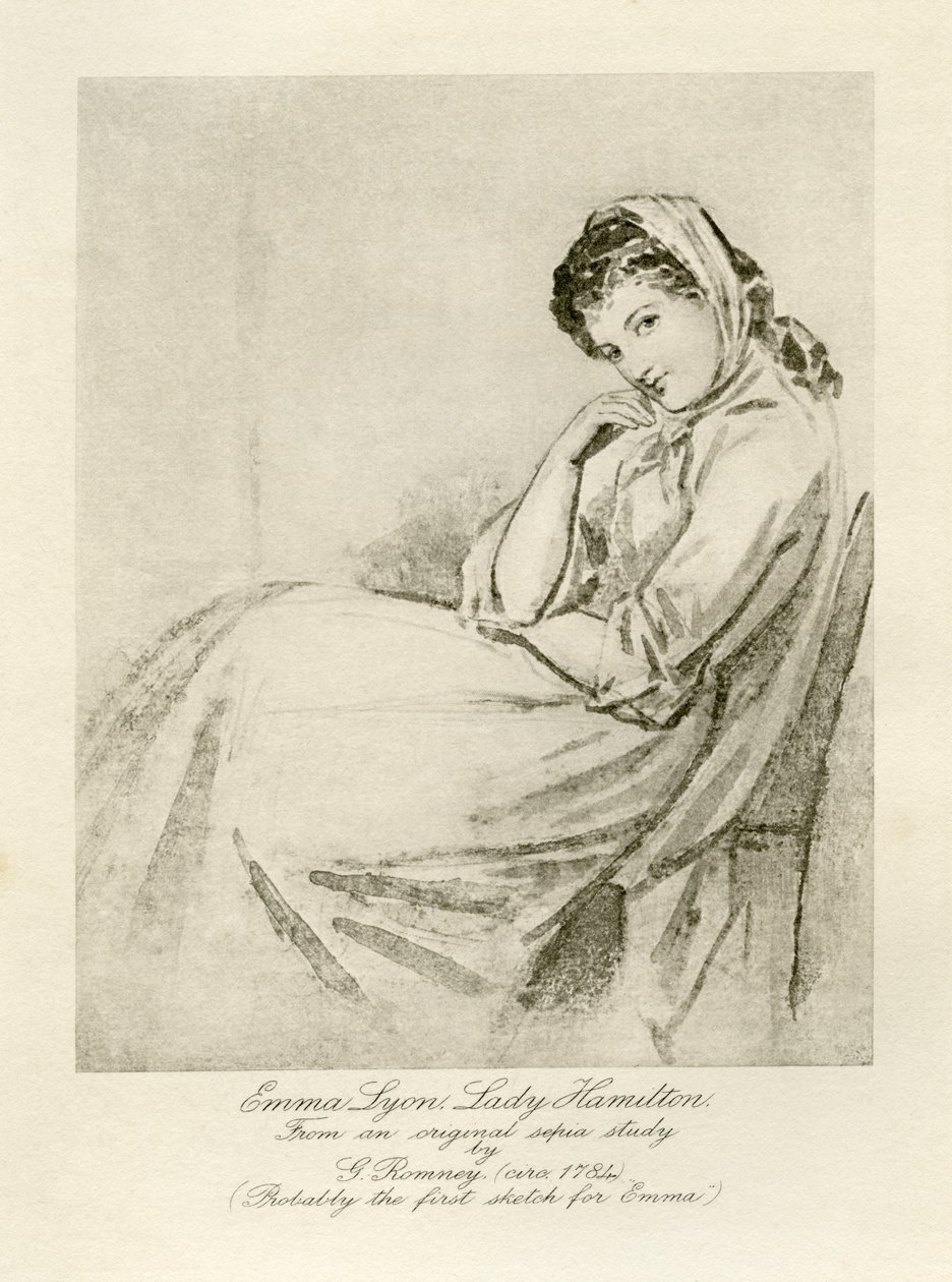 Emma Lady Hamilton av George Romney