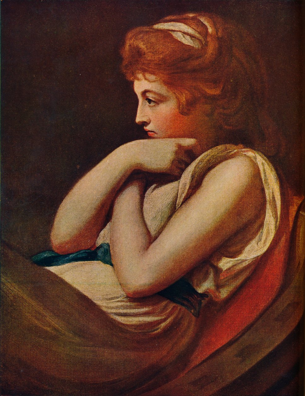 Emma, Lady Hamilton, c1785, 1909 av George Romney