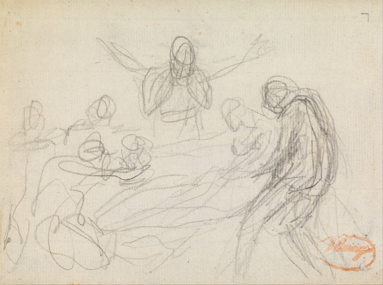 Figur Sammansättningsstudie 11 av George Romney