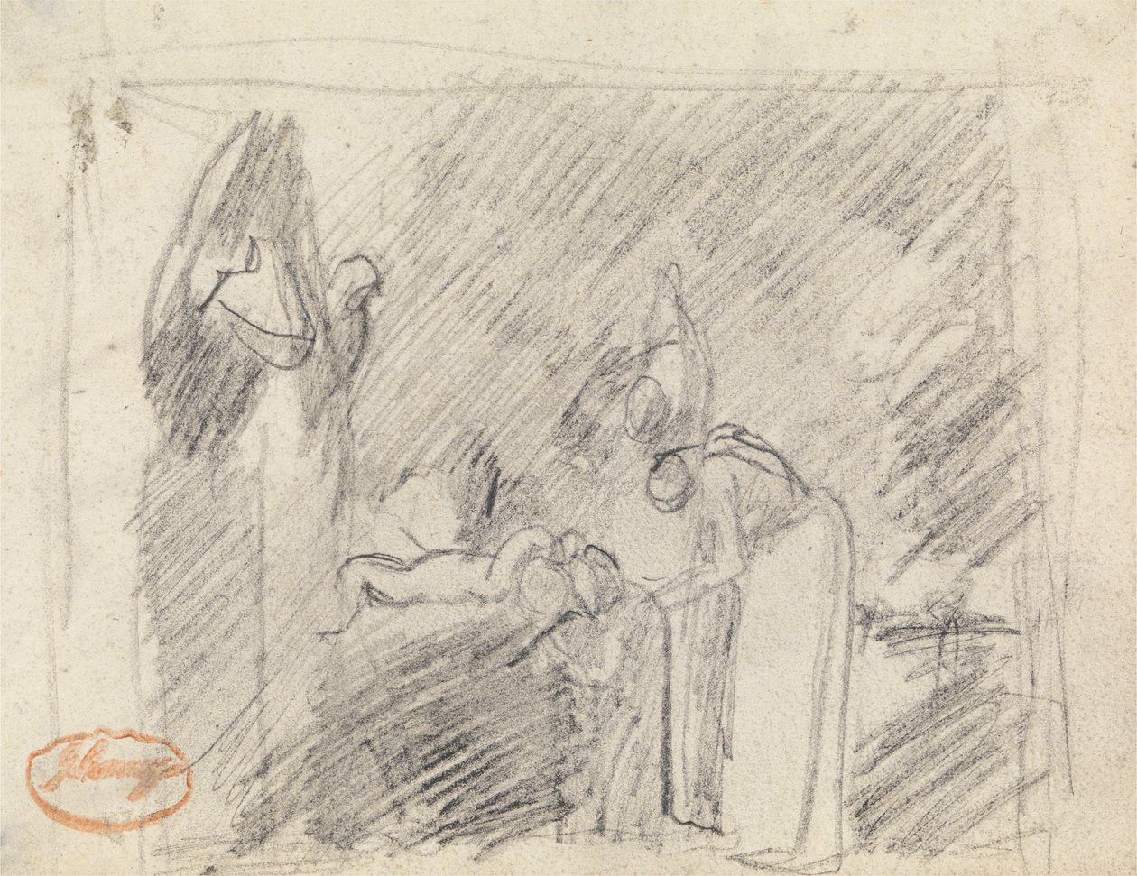 Figurkompositionsstudie 42 av George Romney