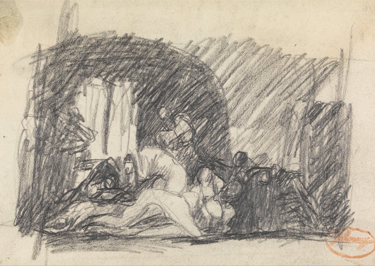 Figur Sammansättningsstudie 7 av George Romney