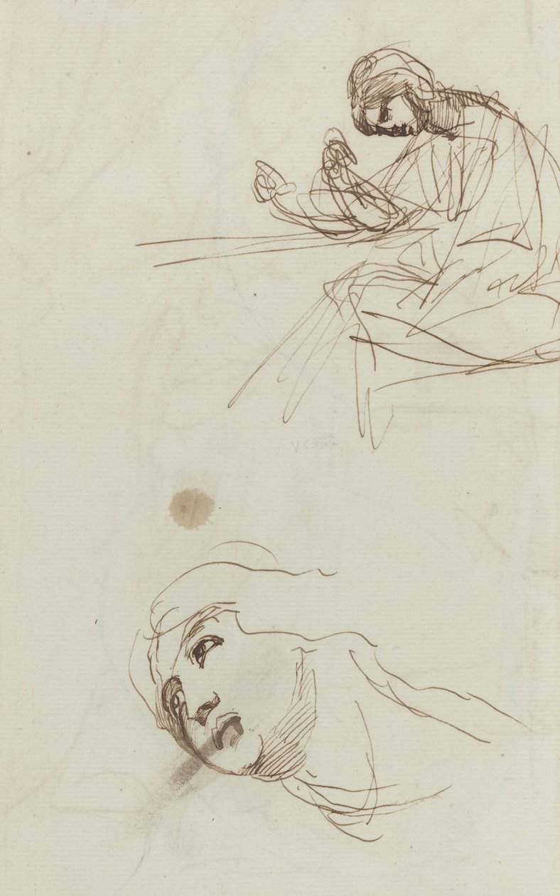 Figurstudier [verso] av George Romney