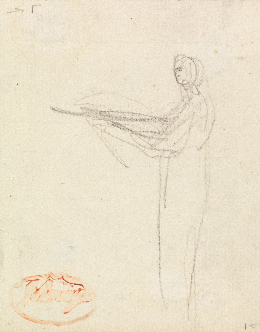 Figurstudie tolv av George Romney