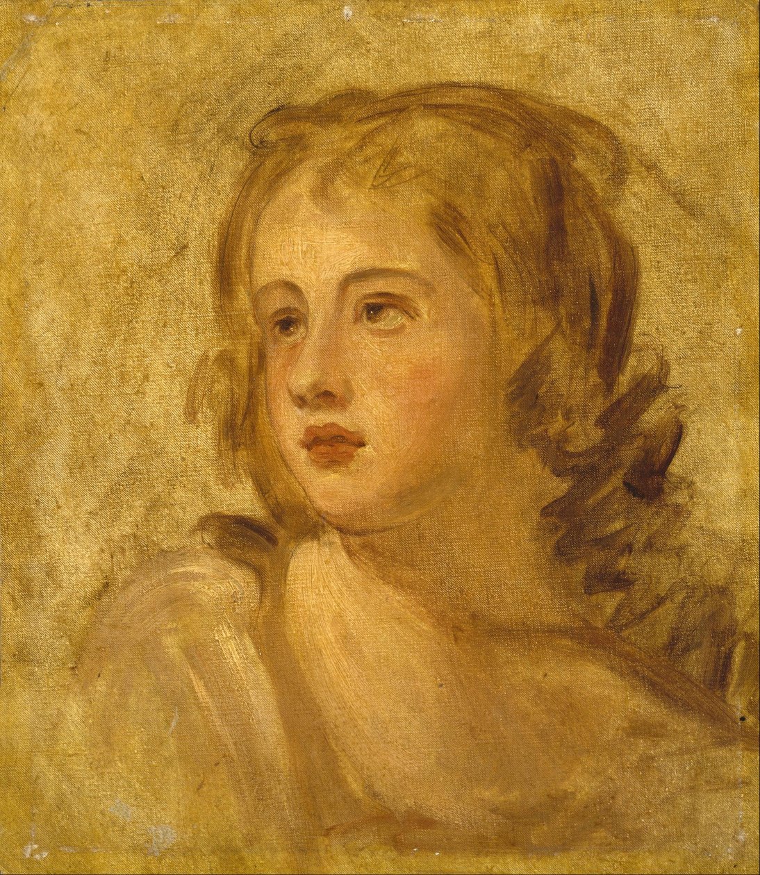 Huvud av en kvinna av George Romney