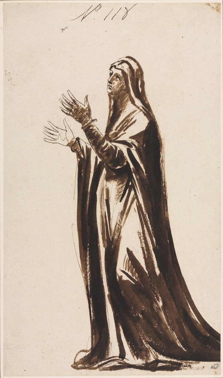 Mater Dolorosa sörjande mor, 1776. av George Romney