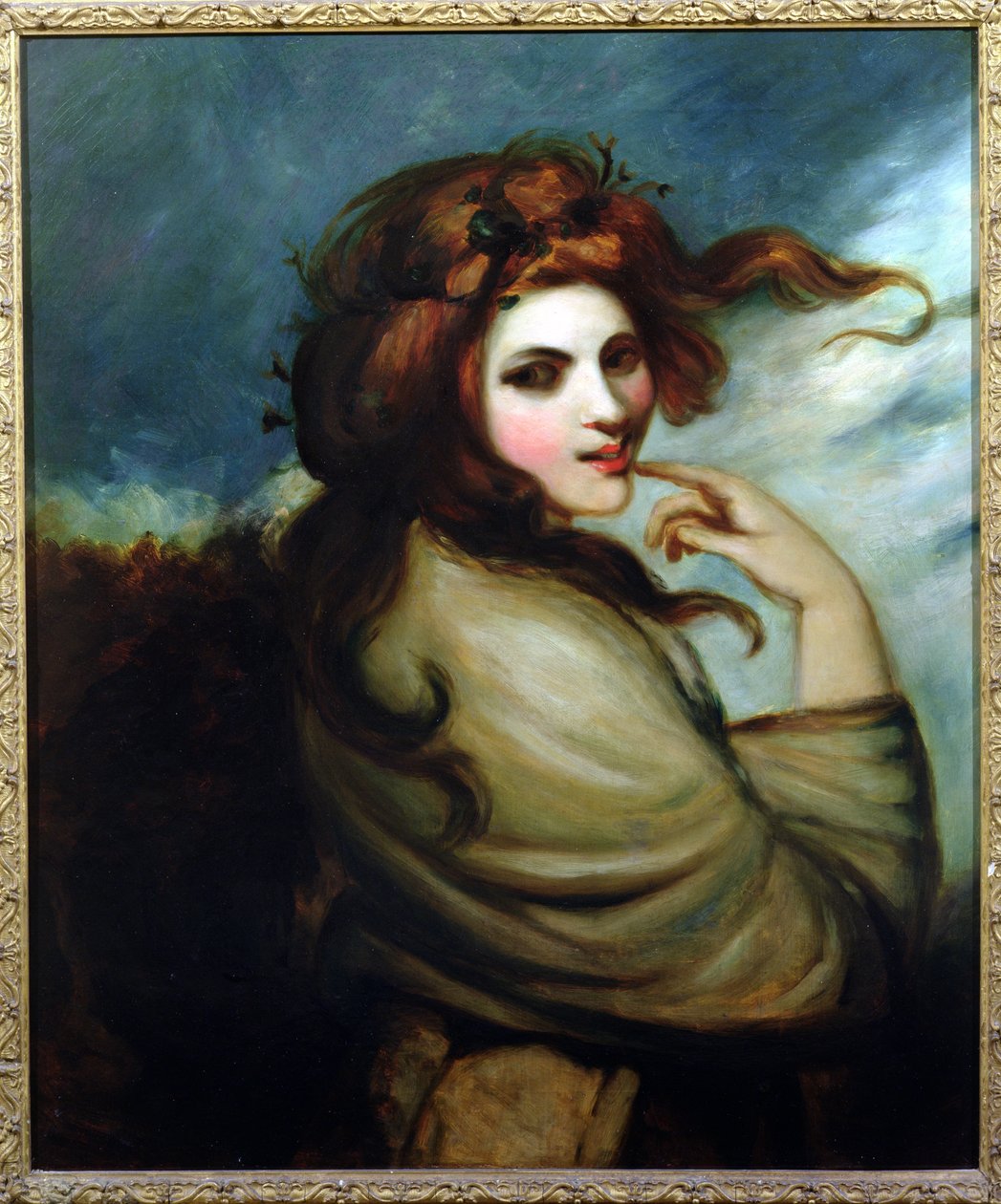Porträtt av Emma Hamilton (ca 1765-1815) av George Romney