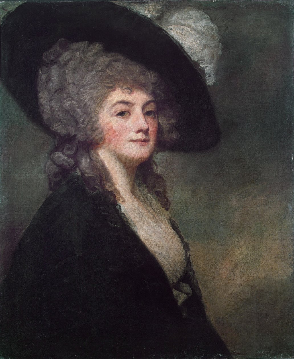 Porträtt av Mrs Harrit Greer av George Romney