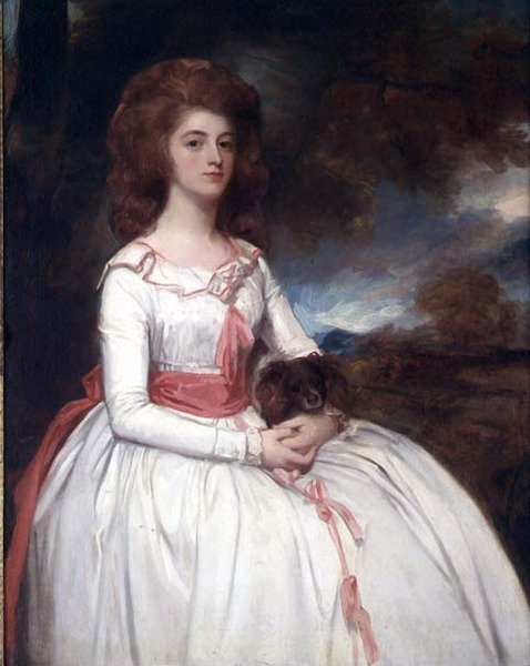 Porträtt av Mrs Moody av George Romney
