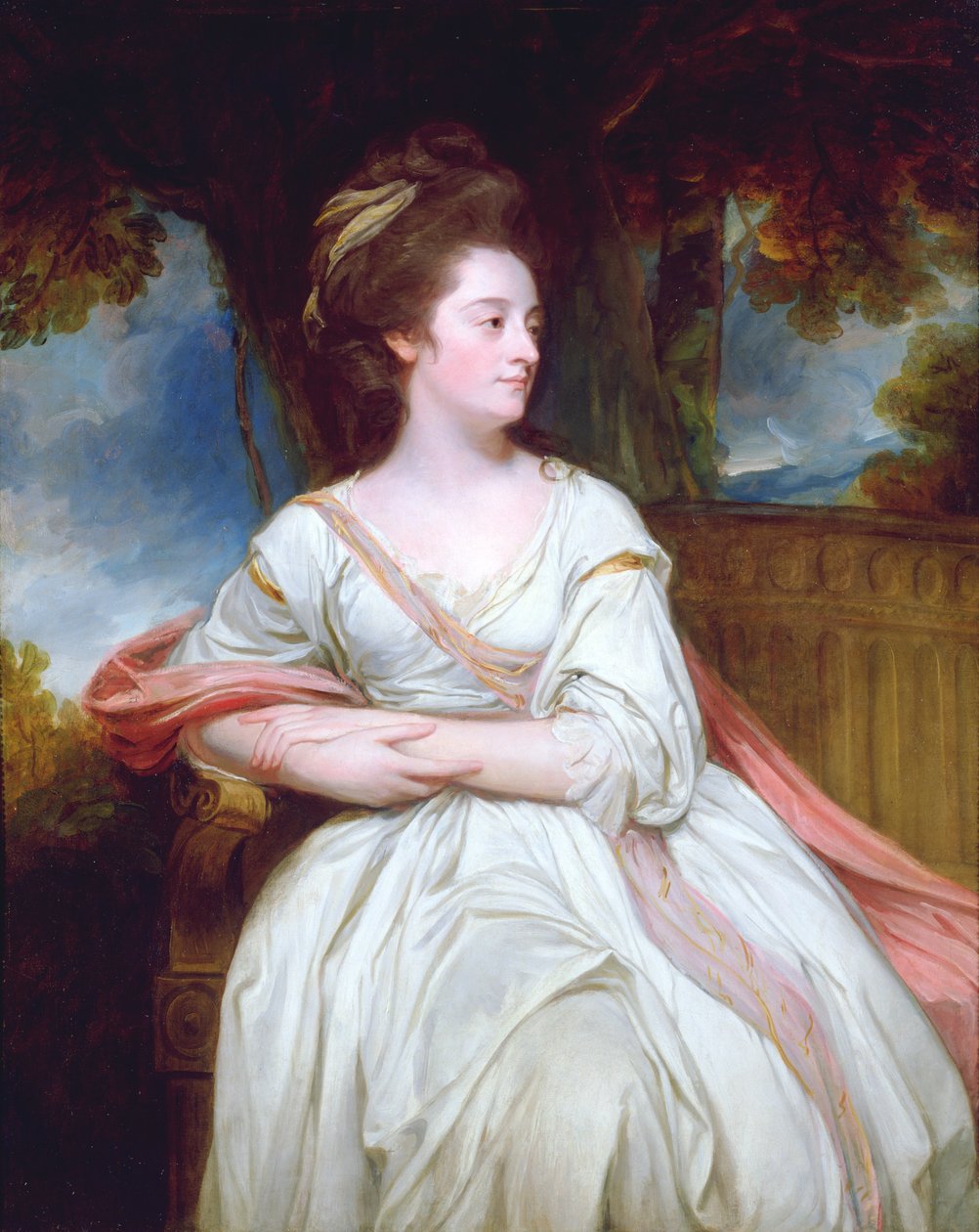 Porträtt av Mrs North av George Romney