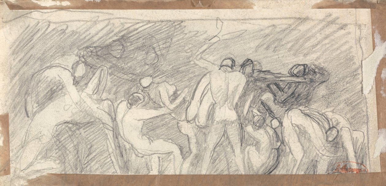 Satan leder helvetet av George Romney