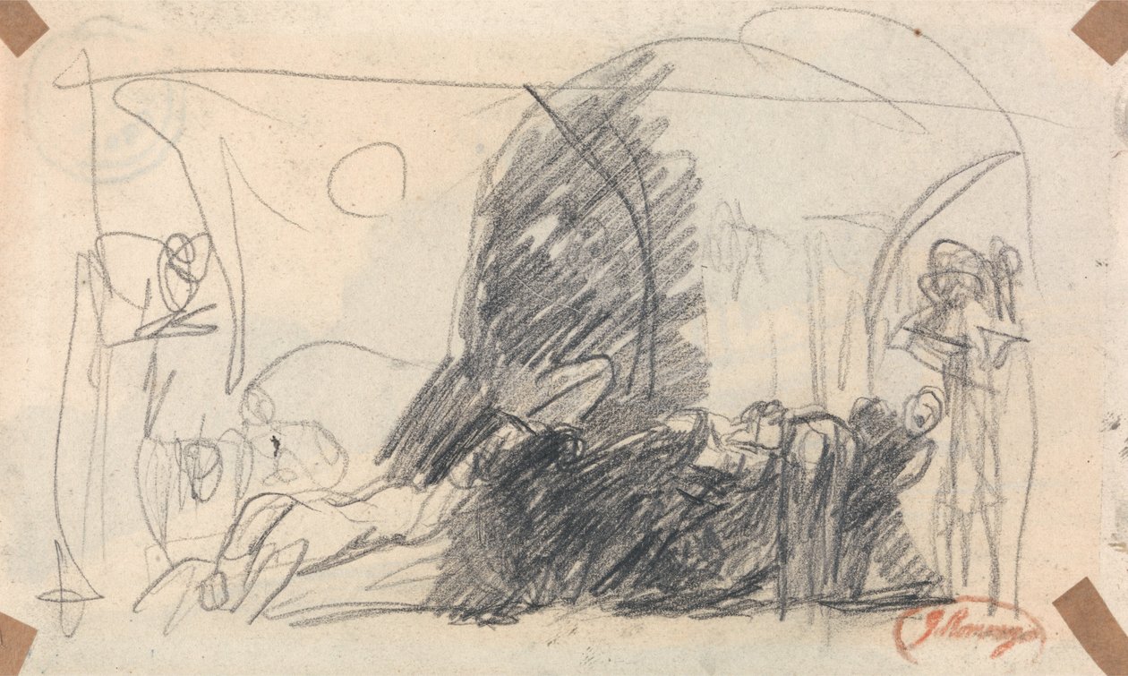 Skiss för Howard-scen av George Romney