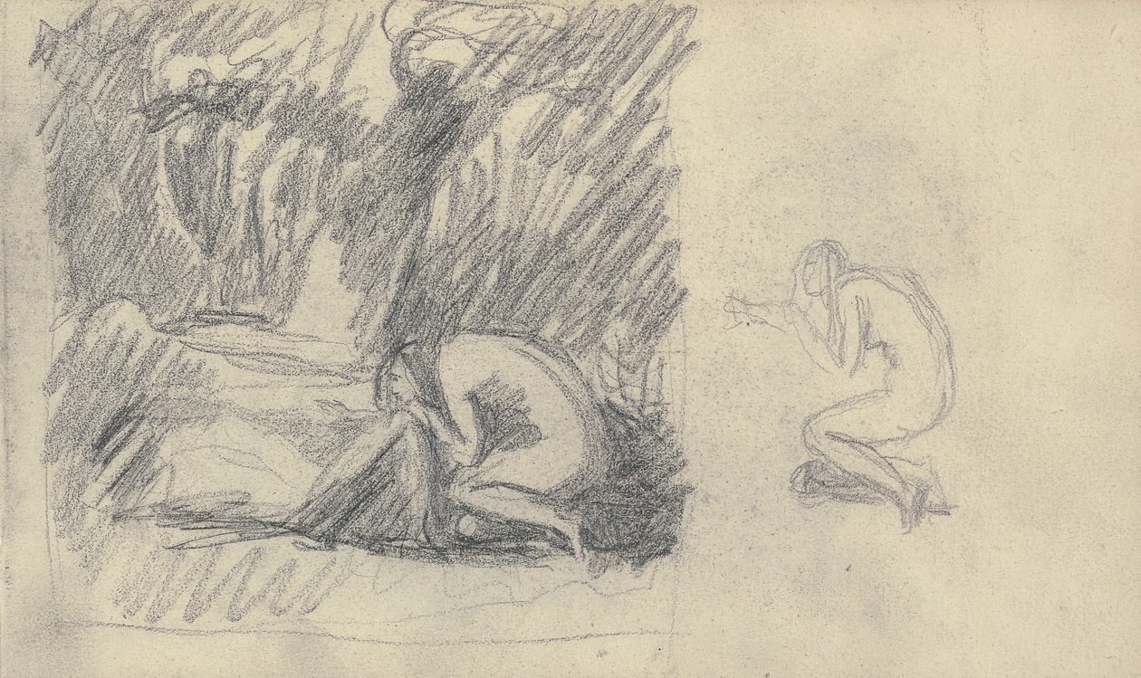 Skissbok Ritning av George Romney